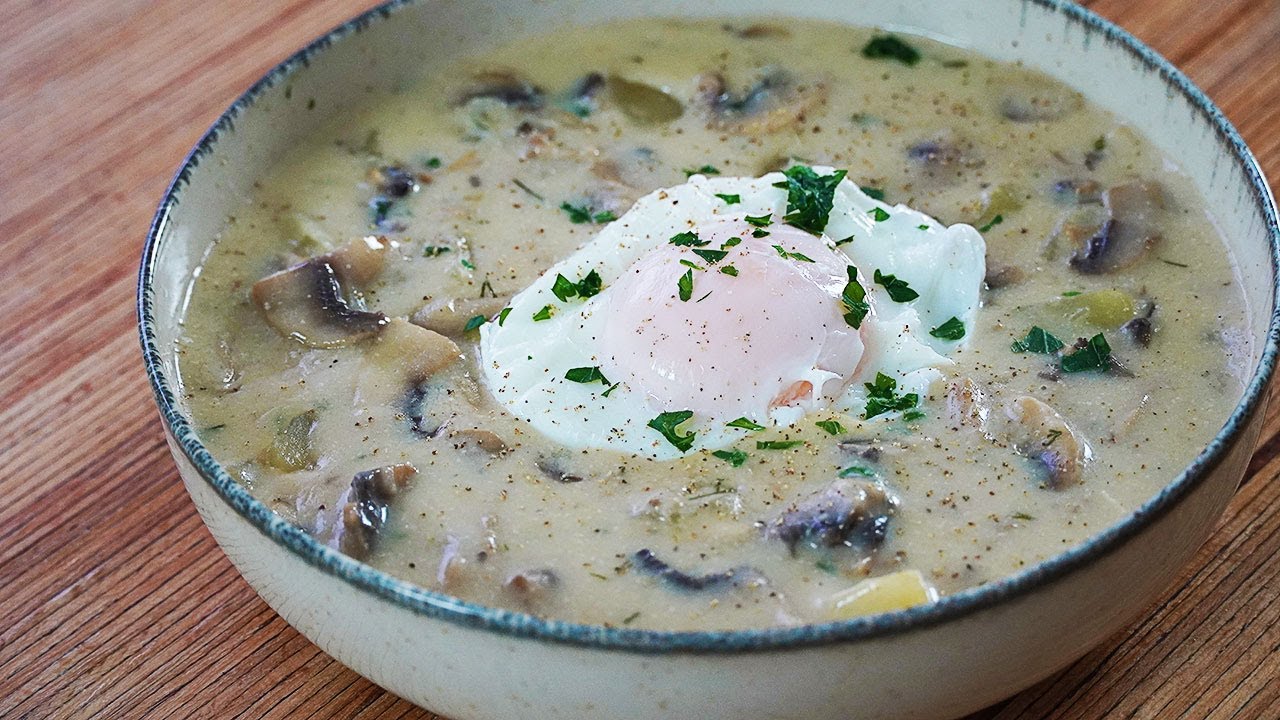 SOPA DE CHAMPIÑONES. FÁCIL Y RÁPIDO