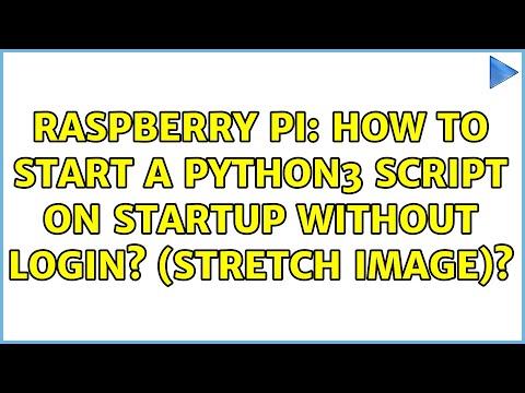 Raspberry Pi: How to start a python3 script on startup without login? (stretch image)?