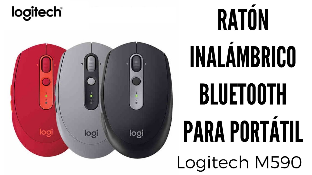 Ratón inalámbrico bluetooth para portátil Logitech M590 