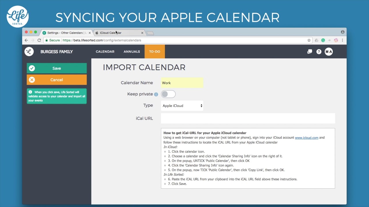 Syncing your Apple Calendar YouTube