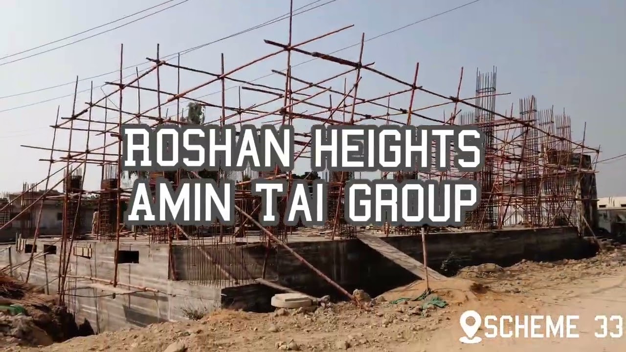 Roshan Heights | 4&5 Rooms Apartment | Under Construction | Located @ Scheme33, Karachi