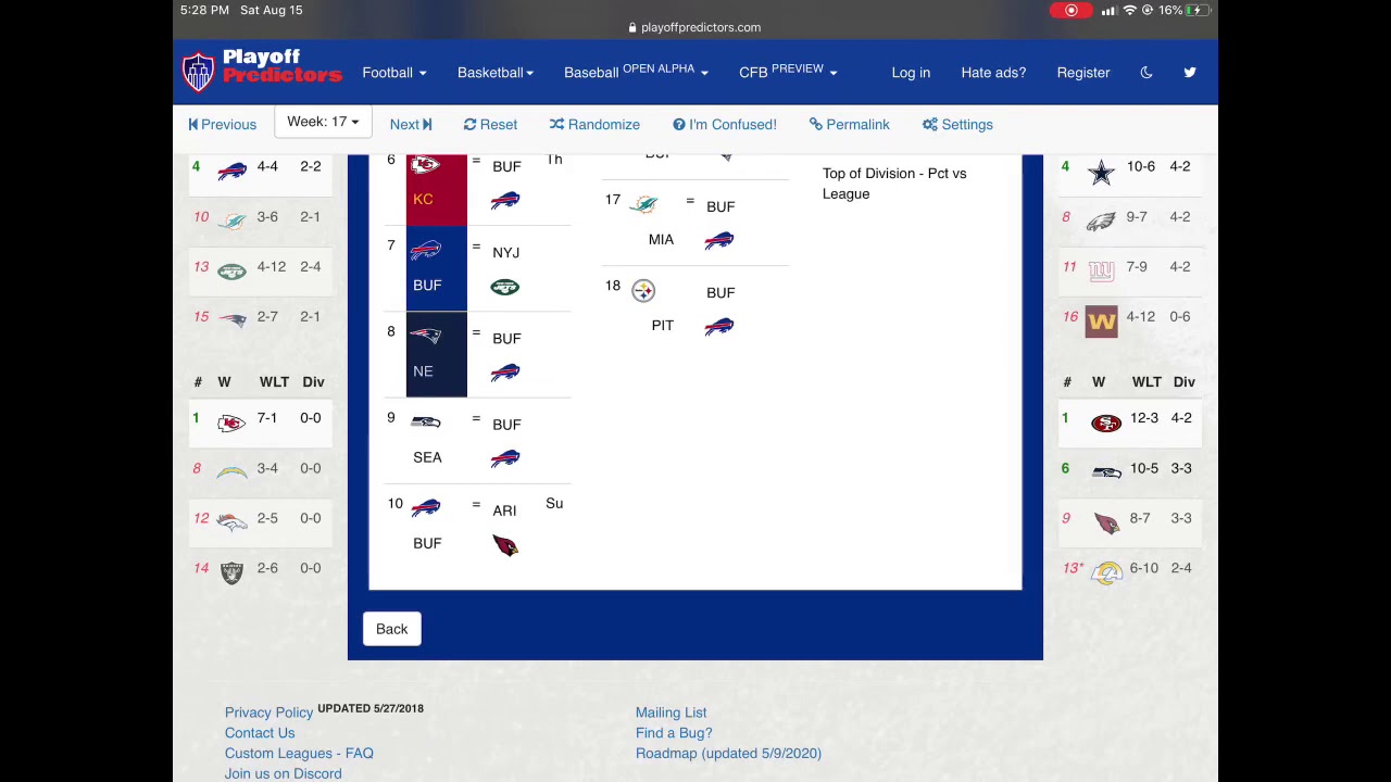 MY INTERNET IS BACK!! My 2020 Buffalo Bills Record and Score Prediction
