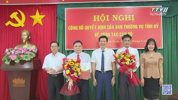 Trao quyết định về công tác cán bộ tại Ban Tuyên giáo Tỉnh uỷ | TayNinhTV