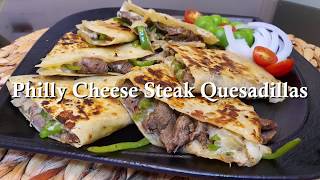 Philly Cheese Steak Quesadillas | Spork & Knife