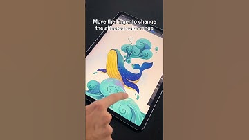 Color threshold tricks in Procreate! 🎨 #procreate #procreatetutorial #digitalart