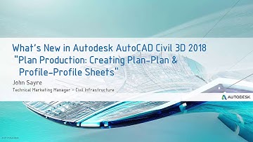 What’s New Features in Autodesk AutoCAD Civil 3D 2018 – Plan-Plan and Profile-Profile Sheet Creation