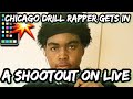 Drill rapper shoots at his opps on live in chicago then brags about it while filming this was wild