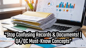 Stop Confusing Records & Documents! QAQC Must Know Concepts