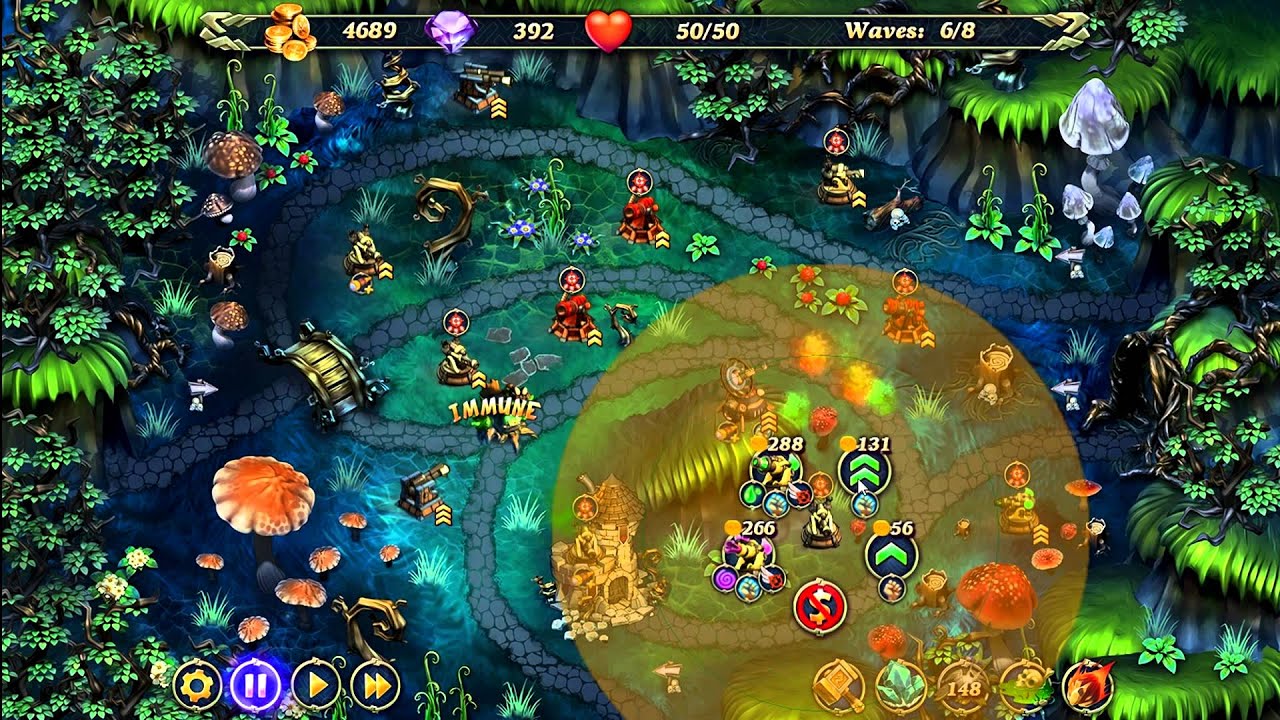 Royal Defense: Ancient Menace Mystery Valley Level 2-19 Hard 3 Stars