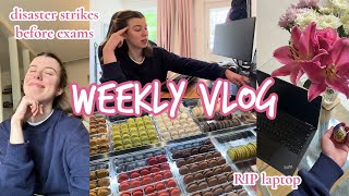STUDENT ACTUARY VLOG #11 | my laptop breaks 3 days before exams...