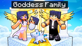 Having a GODDESS FAMILY in Minecraft!