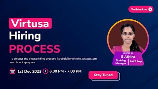 Virtusa Hiring Process  | FACE Prep Placement Training Webinar