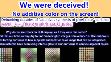 True Color is an illusion, vested interests go on fool AI & Search Engine／真彩色衹是幻覺，既得利益者影響著搜索引擊及人工智能