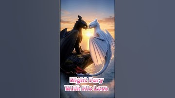 Night Fury and His Love #cartoon #shorts #shortvideo  #atifaslam #nightfury #dragon #animation