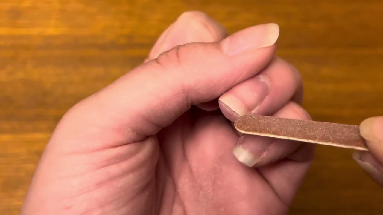 ASMR Nail Filing Natural Nails Nail Scratching Sounds