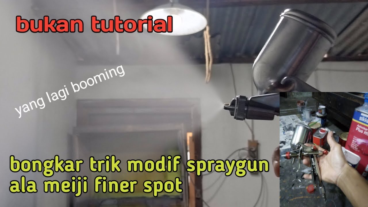 modif spraygun auarita F3 ala meiji finer spot.
