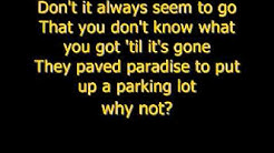 Counting Crows - Big Yellow Taxi (lyrics)  - Durasi: 3:40. 