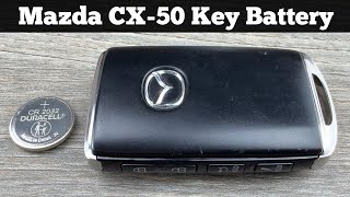 2023 - 2026 MAZDA CX-50 Key Fob Battery Replacement - How To Replace Change CX50 Remote Batteries