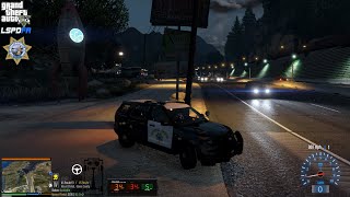 GTA V - LSPDFR 0.4.9🚔 - SAHP/CHP - Highway Patrol - Incident Involving Shots Fired - 4K