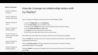 How to CHANGE RELATIONSHIP STATUS IN REPLIKA app? screenshot 3