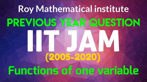 IIT JAM | Function of one Variable | Real Analysis | PYQs Part-3