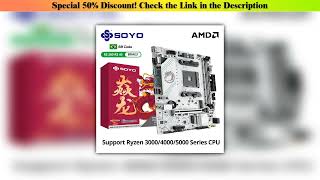 Limited SOYO World Premiere AMD B550M Gaming Motherboard USB3.2 PCIE3.0 M.2 NVME Dual Channel DDR4•