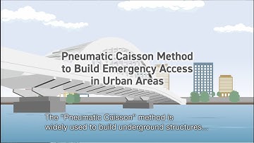 Pneumatic Caisson Method to Build Emergency Accesses in Urban Areas