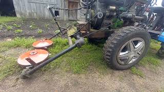 видео: Косилка Заря. Переделка под мини-трактор. картинка: Косилка Заря. Переделка под мини-трактор.