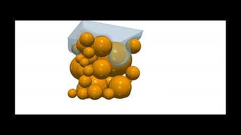 Drainage simulation of a 40 sphere packing with lattice Boltzmann method