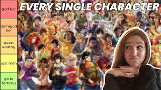 Tier Ranking Every Single Percy Jackson Character || Part 1