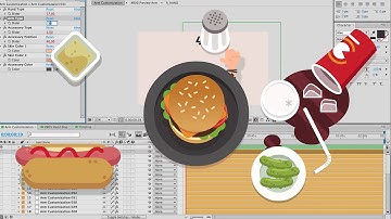 Food & Hands Explainer After Effects Project Files Template Royalty Free