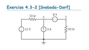Exercise 4.3-2 Supernode Analysis [Svoboda-Dorf] - Introduction to Electric Circuits 9th Edition