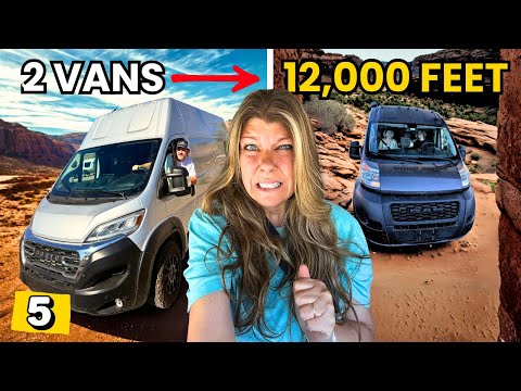 Should We Have Attempted THIS?! Driving Independence Pass in Two Vans |  State 3/50
