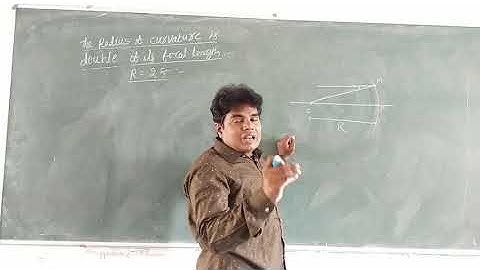 radius of curvature is double of its focal length | concave mirror| r = 2f | ray optics| second year