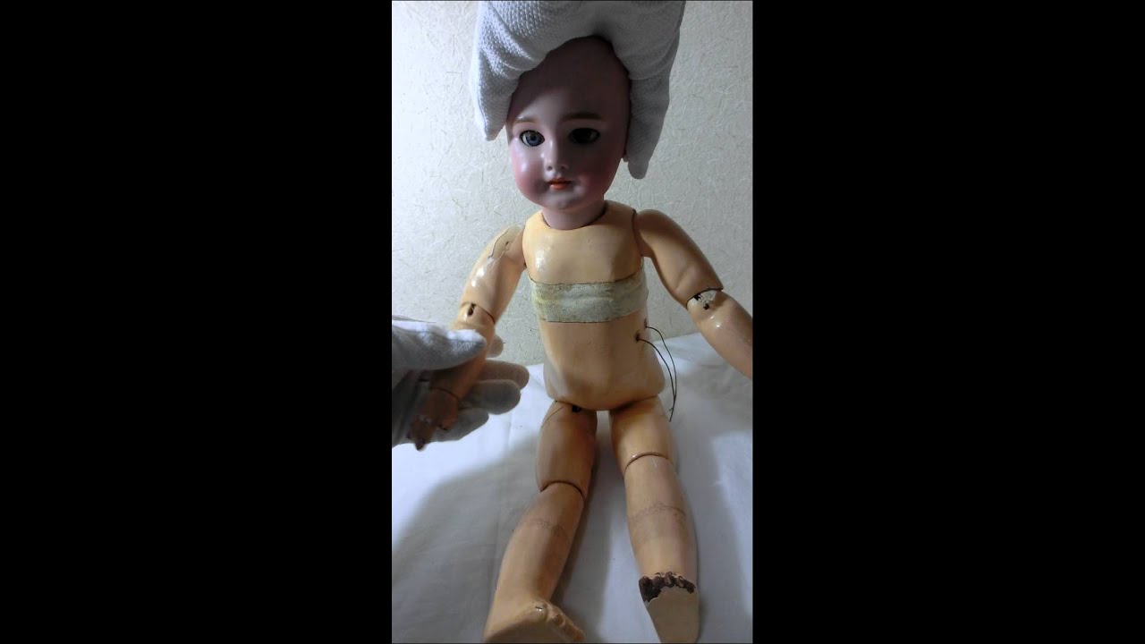 ANTIQUE FRENCH DEP TETE JUMEAU BISQUE HEAD DOLL 17 TALL ALL ORIGINIAL