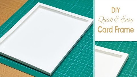 Quick DIY: How to Make a CARD PICTURE FRAME | Easy & Cheap Way to Frame Art or Photos