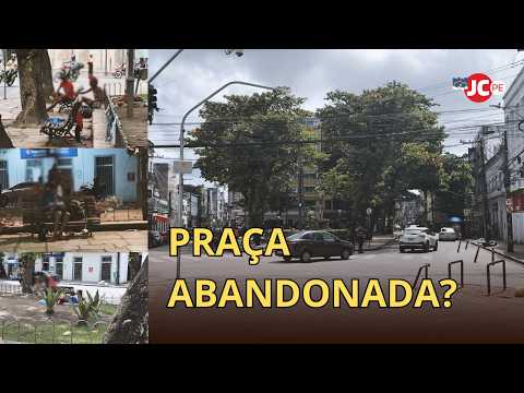 Maciel Pinheiro Square faces insecurity and drug use in downtown Recife
