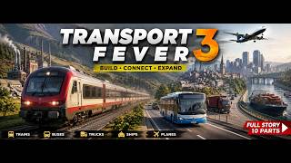 I Built a Complete Transport Network in Transport Fever 3 🚂🚌 | Cinematic Evolution #transport #fever screenshot 2