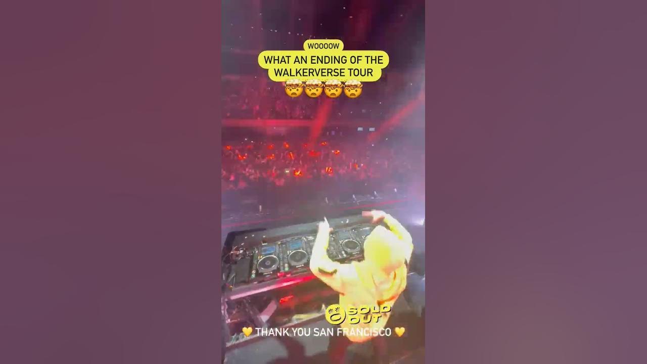 Alan Walker San Francisco Tour What An Ending alanbecker