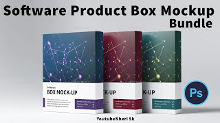 Software Product Box Mockup Bundle Download For Photoshop |Sheri Sk| |[Photoshop Tutorial| screenshot 4