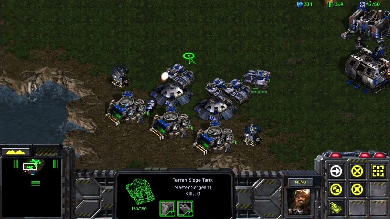 Starcraft remastered 1 terran vs 7 ai random big game hunters