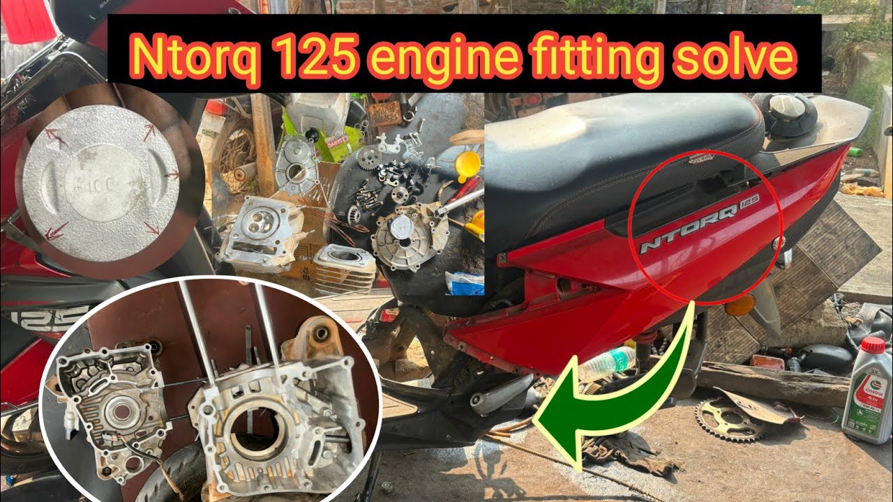 Tvs ntorq 125 cc engine fitting | Tvs ntorq 125 cc full engine fitting