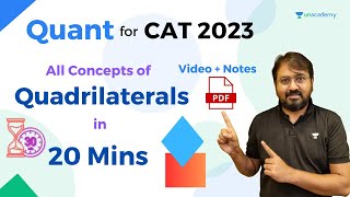 Geometry for CAT and OMETs  All Quadrilateral and Polygon Concepts in 20 Mins  Ronak Shah