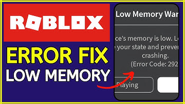 How to Fix Low Memory Error in Roblox (2024) - Instant Fix