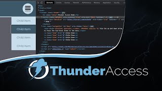 How to make a menu accessible in HTML and JS with Thunder Access