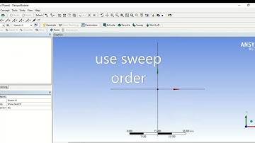 ANSYS FLUENT Tutorial 3 for beginners, using a revolve and sweep for the body.