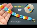 Beadpark Bracelet Tutorial || Huichol Beaded Bracelet #beadpark