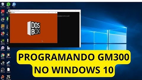 PROGRAMANDO RÁDIO GM300 COM O DOS BOX NO WINDOWS 10 - LINK NA DESCRIÇÃO