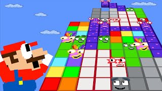 Мульт Mario and Numberblocks Puzzle Squares Tetris Mix Level Up Game Game Animation