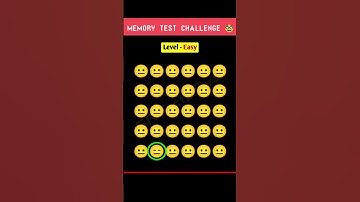 Memory Test 🥸 || Find The Odd EmojiOut || Emoji Puzzle Quiz || part 10 || #shorts  #quiztime